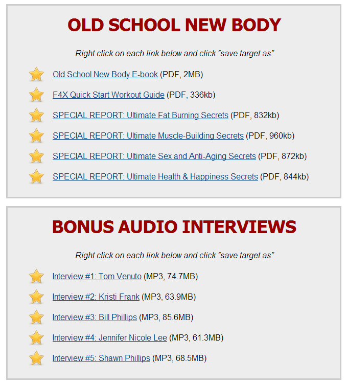 Old School New Body PDF downloads